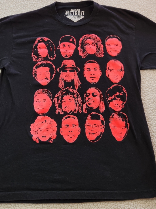 BWood Other - BWood Detroit Alumni 2015 XL Black T-Shirt Detroit Royalty Portraits
